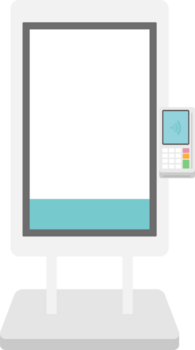 em branco digital quiosque com sem contato Forma de pagamento png