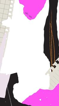 torn, paper frame template sheet for social networks and stories vector