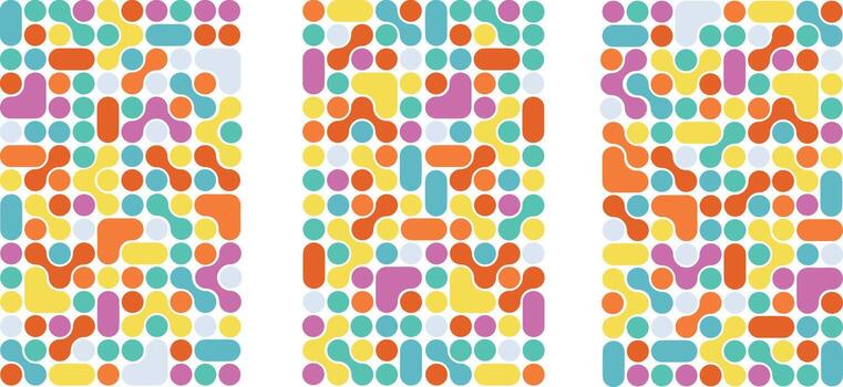 Abstract Metaball Dot Pattern Background Geometric Molecular Design vector