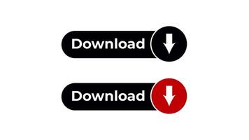 ladda ner knapp animation. looped animering av en ladda ner knapp med ett alfa kanal på en transparent bakgrund, framställning den idealisk för sömlös integration in i olika digital projekt. video