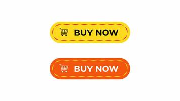 animerad köpa nu knapp för uppkopplad butiker med ett alfa kanal på en transparent bakgrund. de animering är skapas i 4k upplösning, säkerställa knaprig kvalitet för några skärm storlek. video