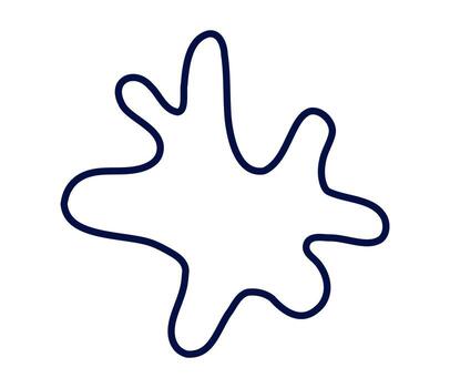 Abstract splash shape design for creative projects vector