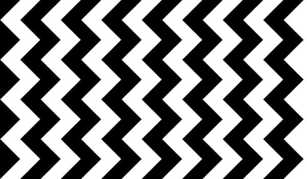 Black and white zigzag pattern creates a visually striking design. vector