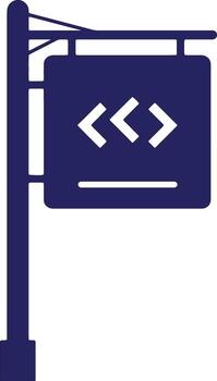 Programming Signpost Design Coding Community Landmark for Developers vector