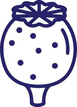 Ink Illustration of a Poppy Seed Pod Showing Its Delicate Details and Structure vector