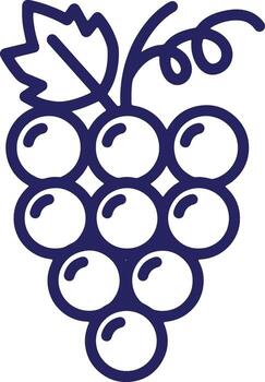 ilustración de un manojo de uvas un sencillo y elegante diseño para tu proyecto vector