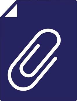 Digital document attachment icon symbolizing interconnected information and linked files for seamless communication and efficient data sharing, representing new possibilities vector