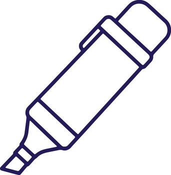 contorno ilustración de un marcador ideal para destacando texto y creativo diseño proyectos vector