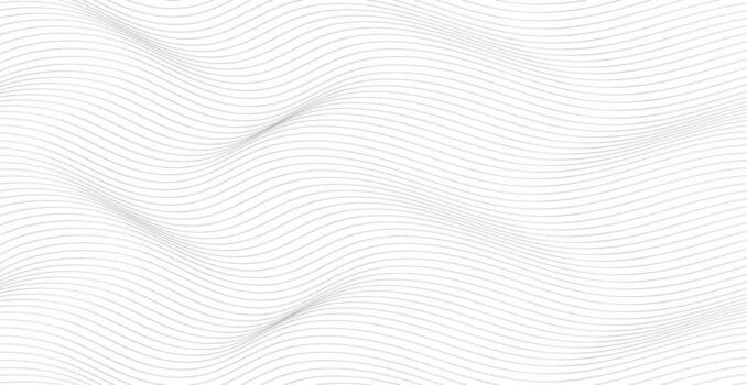Flowing parallel lines creating optical illusion abstract background vector