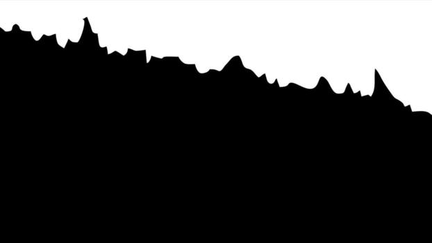 Black paper cut background with a jagged diagonal torn edge. Abstract illustration with white copy space. Grunge texture element. vector