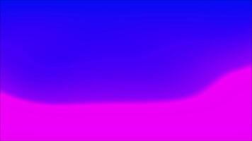 abstrato luz fluxo suave horizontal onda do néon azul e Rosa líquido gradiente 4k. video