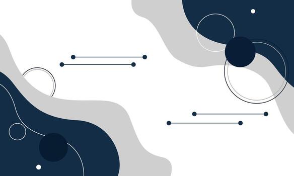 Abstract Minimalist Background with Geometric Shapes and Fluid Elements. vector