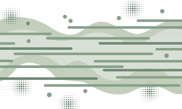 Abstract Geometric Design with Wavy Shapes and Lines. vector