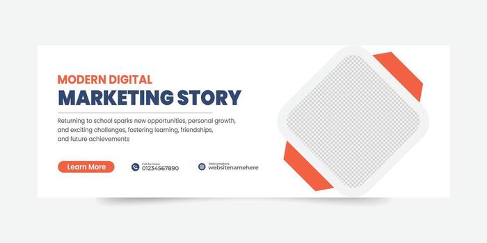 Red color web banner template vector