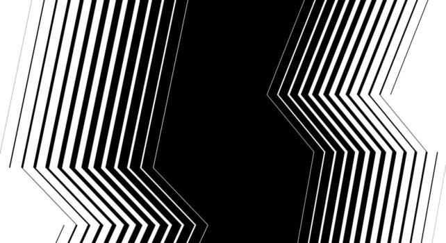 resumen modelo con dinámica zigzag líneas en un negro antecedentes vector