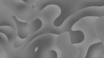 grå abstrakt former skapa vätska gråskale bakgrund. lämplig för modern mönster, teknologi koncept, eller minimalistisk branding projekt. video