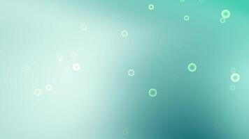 pálido verde fundo com pequeno luz verde círculos. adequado para abstrato fundos, rede projeto, digital arte, e conceitos relacionado para natureza. video