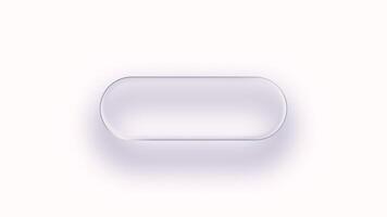 flytande glas rörelse animering med mjuk reflexion för modern ui och trogen gränssnitt design video