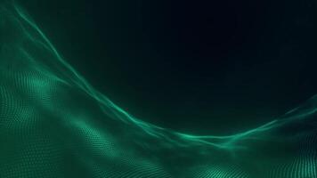 virvlande grön vågor skapa en fascinerande slinga av ljus och rörelse video