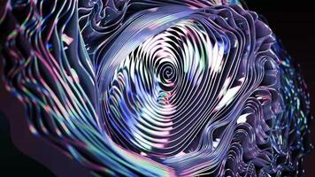 fängslande virvla runt av färger och mönster i dynamisk digital konst visa video