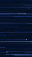 semplice blu astratto sfondo con delicatamente in movimento raggiante verticale Linee e punti. Questo minimalista verticale sfondo è pieno HD e un' senza soluzione di continuità ciclo continuo. video