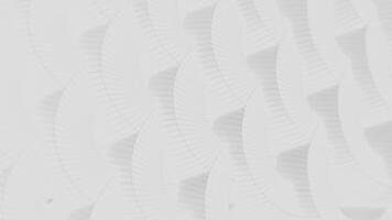 minimalistisk gråskale abstrakt mönster bakgrund med spinning böjd trådmodell former. full hd looping animation. video
