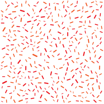 rood abstract deeltje patroon confetti ontwerp Aan transparant achtergrond png