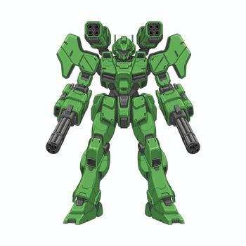 Emerald Mecha Robot Assault Frame Illustration vector