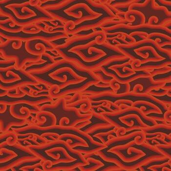 un rojo y negro modelo con remolinos vector