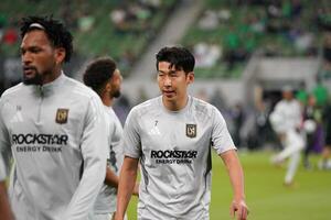 LAFC forward Son Heung-Min (7) warms up before the game against Austin FC at Q2 Stadium. editorial_image