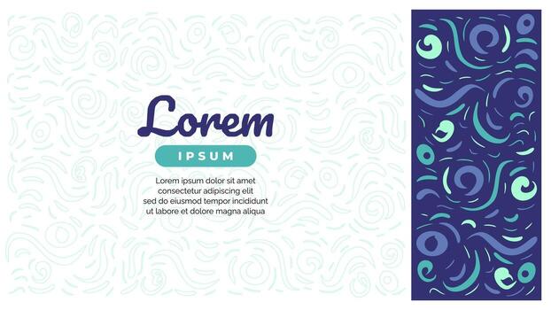 Modern abstract swirl pattern background. layout template with copy space vector