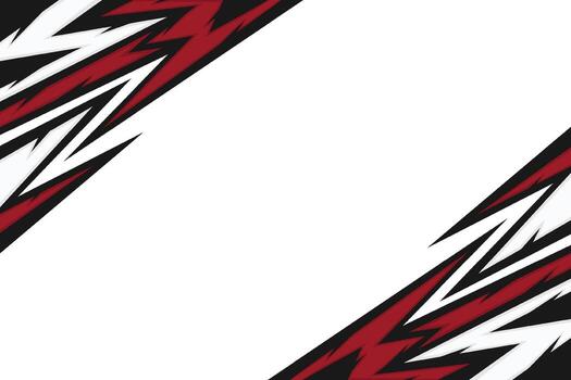 resumen Deportes estilo antecedentes con agudo borde relámpago esquina marco vector