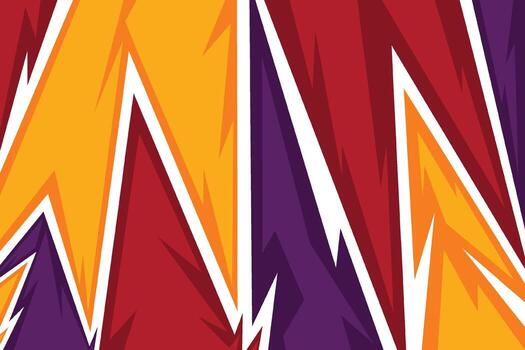 cómic estilo resumen relámpago antecedentes en rojo, naranja, y púrpura colores vector