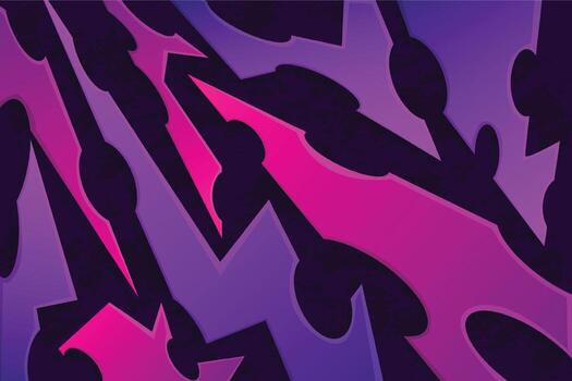 Dynamic Purple and Pink Abstract Arrow Pattern Background Design vector
