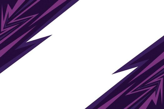 resumen púrpura relámpago esquina marco antecedentes con blanco espacio vector