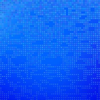 Blue Tech Finance Fintech squares Background. Abstract Pixel Pattern. Digital Business Technology or Science Research Presentation Backdrop vector