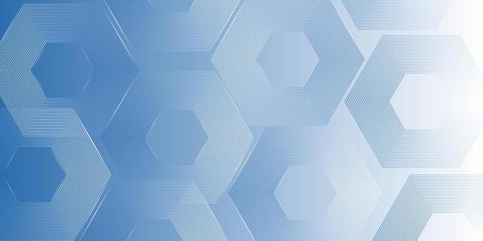 abstract hexagonal white and blue background. Smooth hexagon line background, blurred pattern. Light pale texture. vector