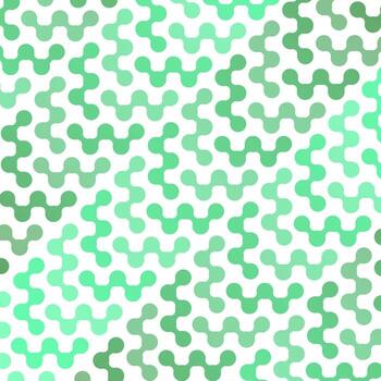 Meta ball Connect Dot Set. Green Molecule chain. Circle Shapes. Abstract Geometric Dots. Morphing Blob for Pattern, Sticker, Badge, Poster, Web Design vector