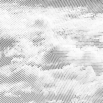 Halftone Pattern. Set of Dots. Dotted Texture on White Background. Overlay Grunge Template. Distress Linear Design. Fade Monochrome Points. Blurred Wave Pop Art Backdrop. vector