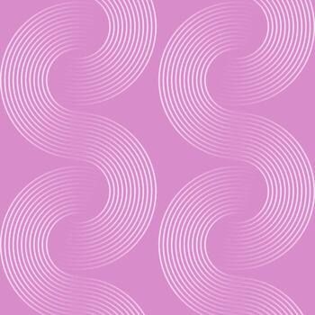 abstract circles pattern on pink background vector