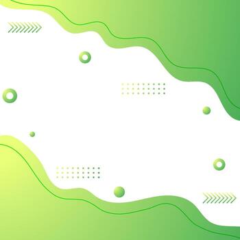 abstract circle green pattern vector