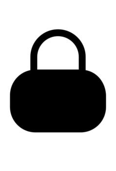 cerrado candado símbolo indicando un bloqueado estado, icono para seguridad, cifrado, y datos proteccion, sencillo representación de un seguro o protegido articulo vector