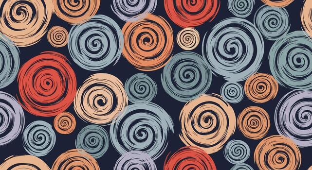 Vibrant abstract swirl pattern background with earthy tones and textured strokes vector