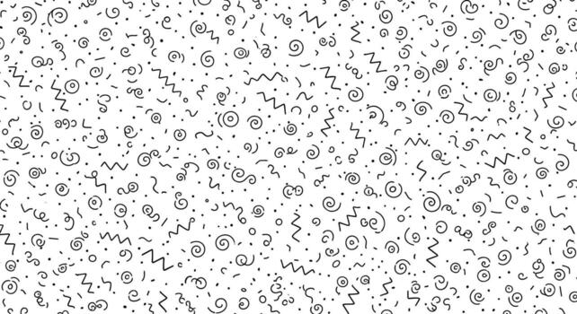 juguetón garabatear modelo diseño con caprichoso líneas y formas para creativo proyectos vector