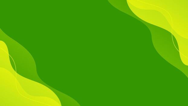 Abstract green gradient fluid wave background. Modern dynamic wallpaper vector