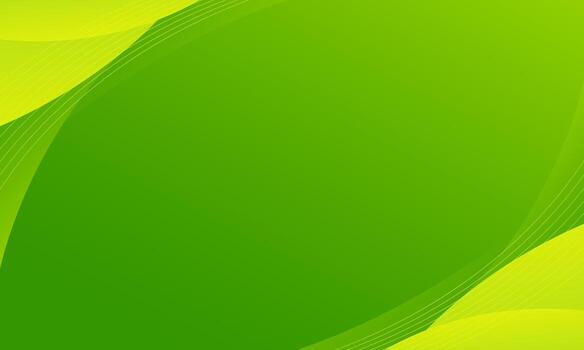 Abstract green gradient curve background. Modern dynamic wallpaper vector