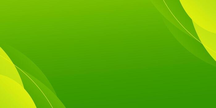 Abstract green gradient curve background. Modern dynamic wallpaper. Bright fresh color template vector