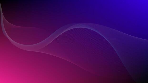 Modern abstract background with delicate, flowing, wavy lines. Vibrant blue, purple, and pink gradient creates a futuristic and elegant digital backdrop vector
