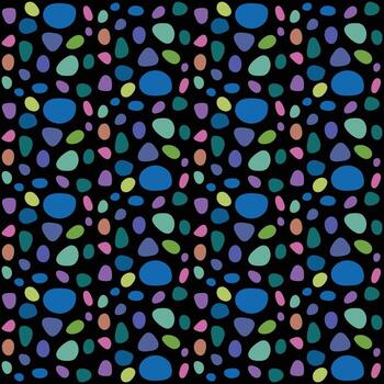 Abstract Colorful Random Pattern Illustration In Dark Background vector