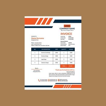 moderno factura disposición. dinámica modelo monitor para promocional campaña. vector